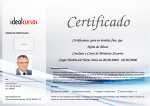 Certificado Modelo Pequeno