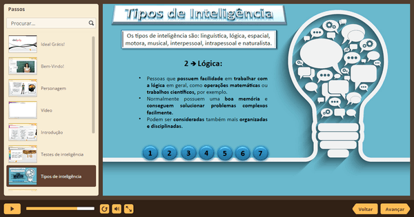 PrintScreen do curso gratuito Desenvolvimento da Inteligência