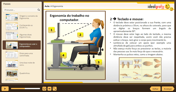 PrintScreen do curso gratuito Auxiliar Administrativo