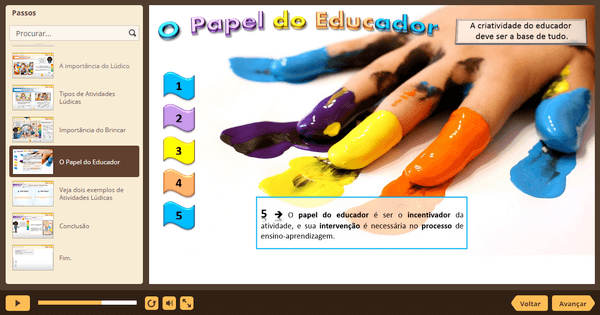 PrintScreen do curso gratuito Atividades Lúdicas