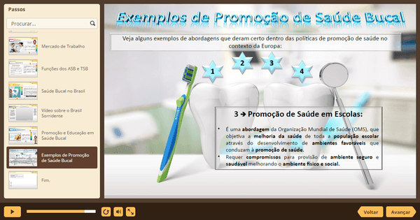 PrintScreen do curso gratuito Noções em Auxiliar de Saúde Bucal