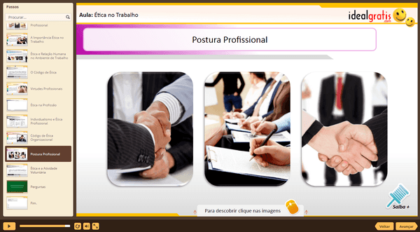 PrintScreen do curso gratuito Conceitos de Ética