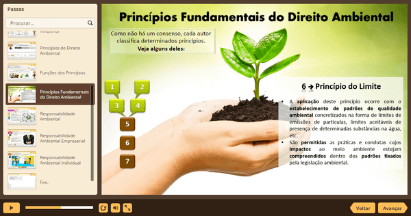 PrintScreen do curso gratuito Direito Ambiental