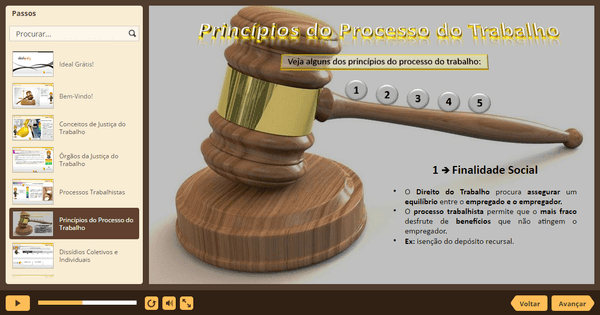 PrintScreen do curso gratuito Direitos dos Trabalhadores