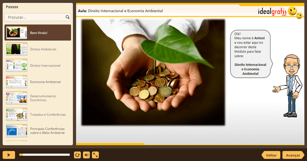 PrintScreen do curso gratuito Educação Ambiental