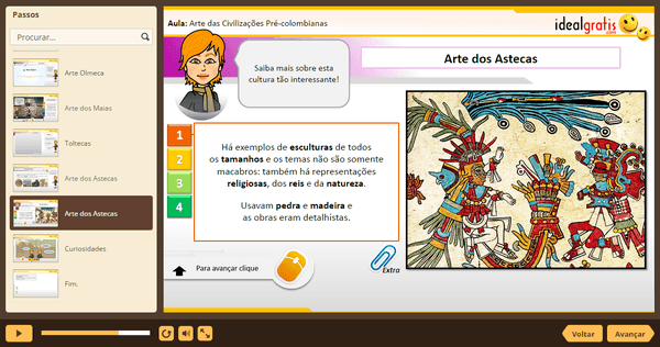 PrintScreen do curso gratuito História da Arte