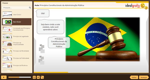 PrintScreen do curso gratuito Direito Administrativo