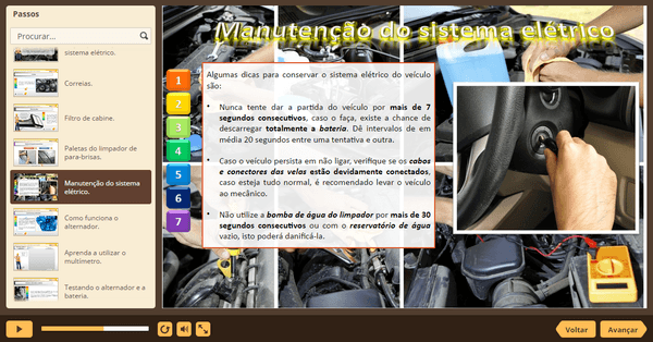 PrintScreen do curso gratuito Mecânica Automotiva Básica